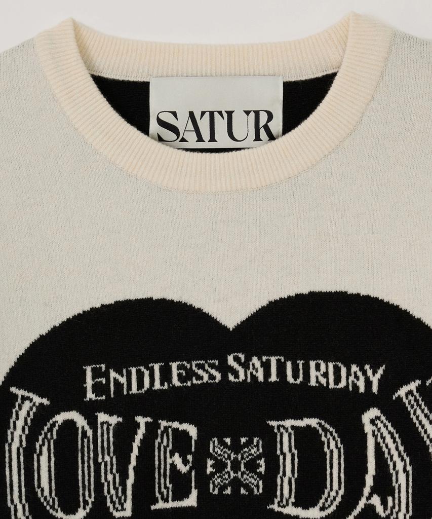 Seteo Saturday Retro Mood Pullover Knit Cream