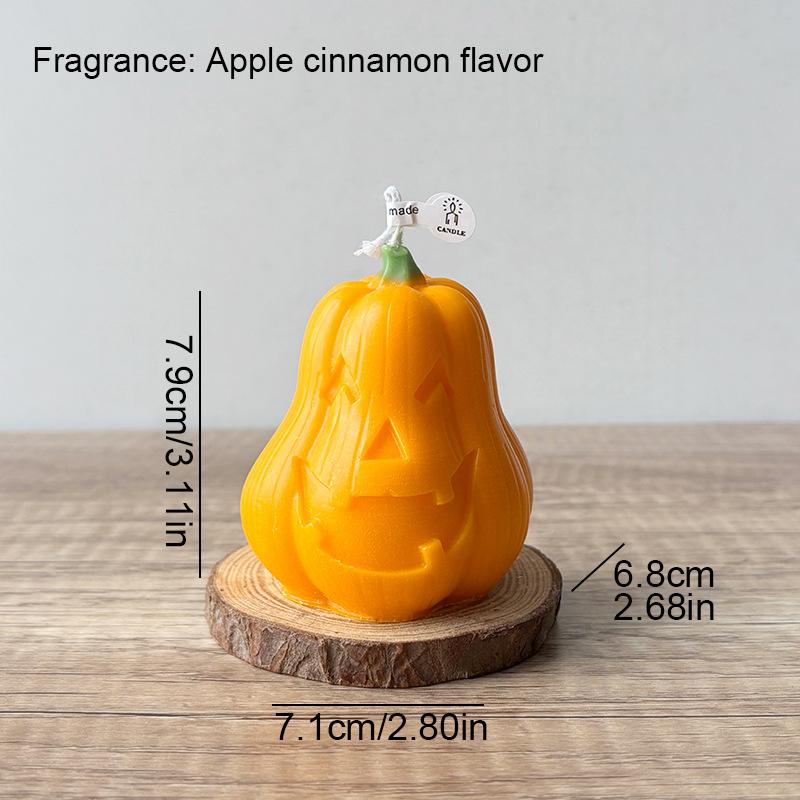 

1PC Funny Pumpkin Candle Scented Candles Holiday Party Decoration Fragrant Cube Candle
