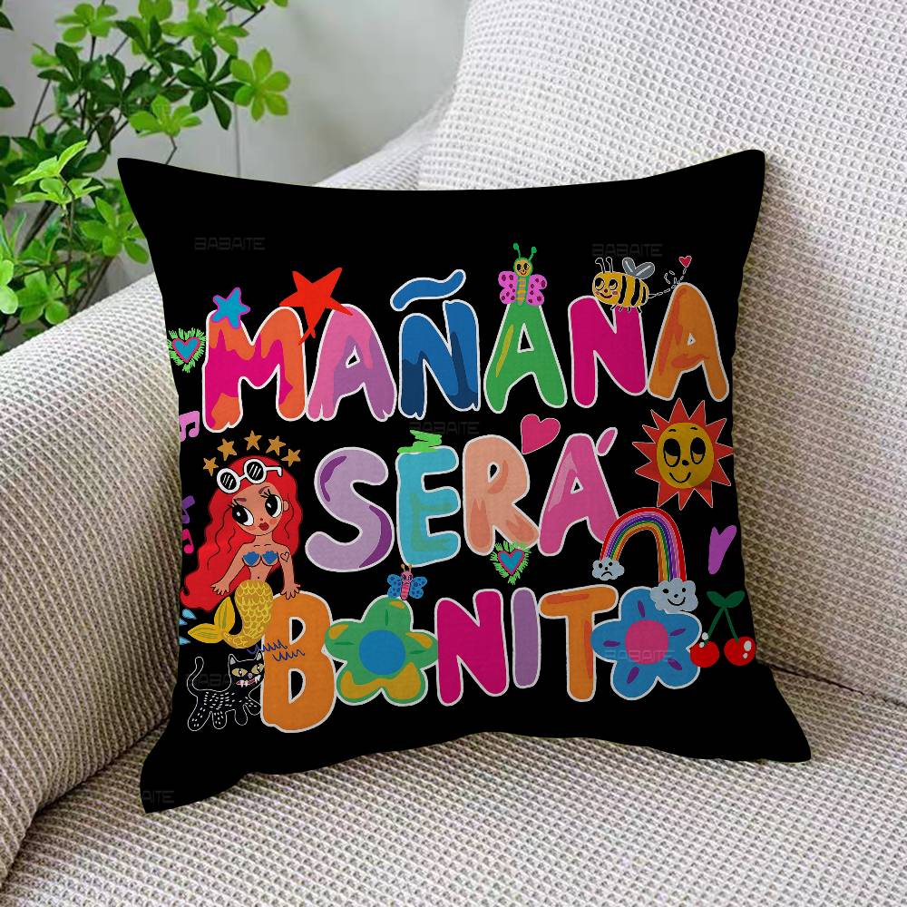 Singer KKarol G Funny Cushion Cover Pillow Cover Decor Pillowcase Printed Cushion Case For Couch