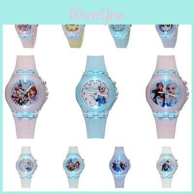 Popular Cartoon Led Silicone Kids Watch Girls' Night Light Glow Watch Wholesale