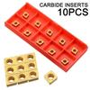 10 stücke CCMT060204-HM YBC251 Drehmaschine CNC Hartmetall Klingen Einsatz für Drehen Werkzeug