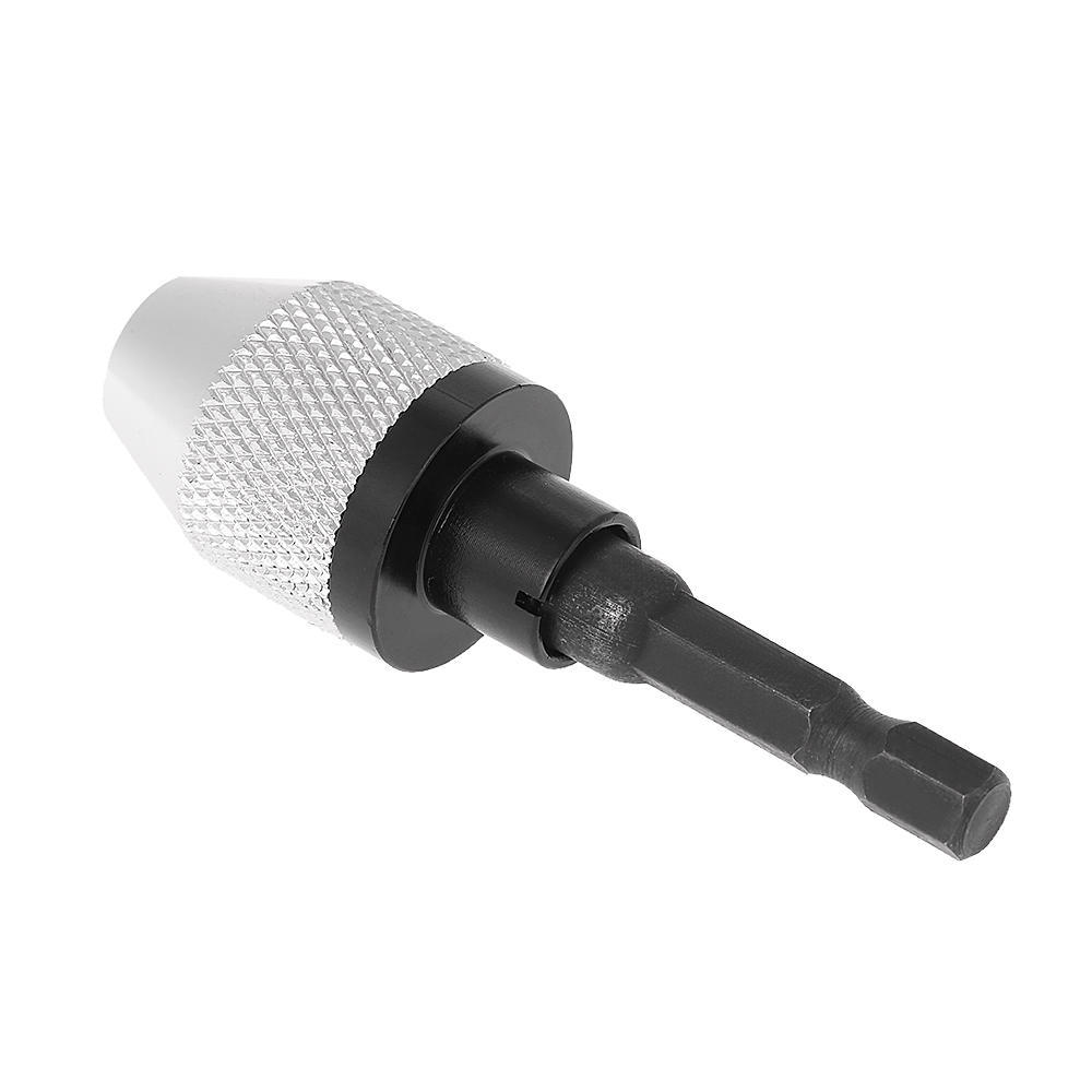 Mini Bärbar 0,3-6,5 mm elektrisk slipmaskin snabbväxlingsborrchuck med 6,35 mm 1/4" sexkantskaft