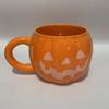 Halloween Ceramic Cute Pumpkin Mug Breakfast Cup Student Personalized Water Cup Coffee Cup Milk Cup For Daily Drinking
