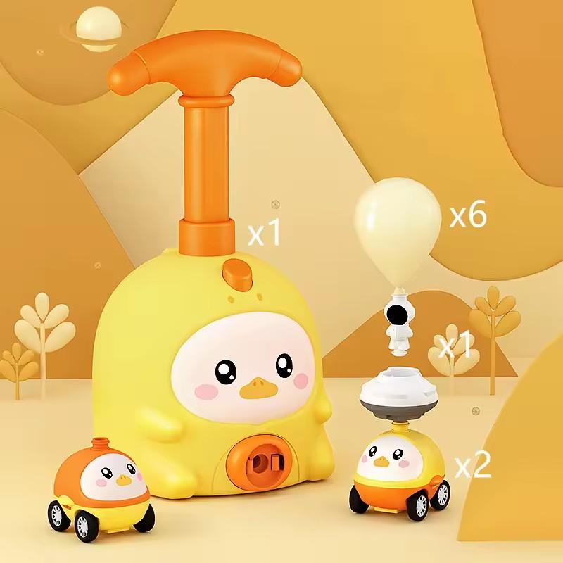 

Детские игрушки-запускатели ракетных шаров, развивающие инерционные игрушки на воздушной тяге, автомобиль с воздушным шаром, башня, научные игрушки для детей, подарок на Новый год educational toys жёлтый
