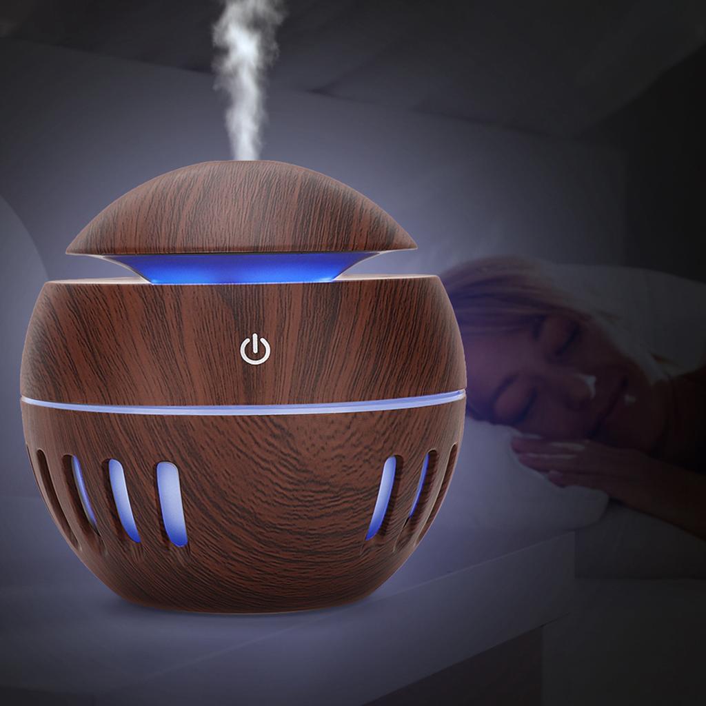 130ml USB Desktop Farbiger LED Diffusor Schlafzimmer Luftnebelbereiter Leiser Ultraschall Luftbefeuchter