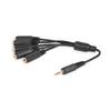 Rozgałęźnik jack 3,5mm stereo wtyk - 5x jack 3,5mm stereo gniazda vitalco (a4)