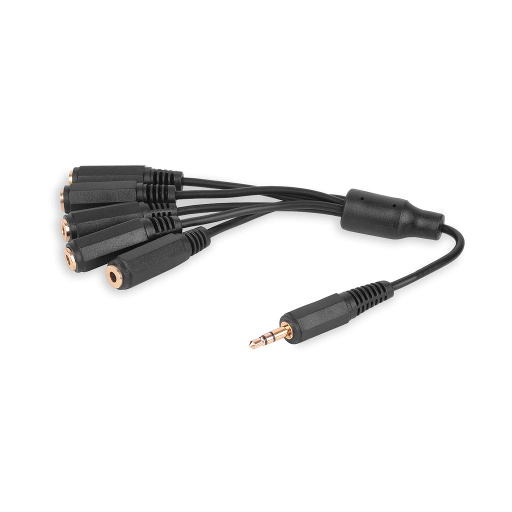 Rozgałęźnik jack 3,5mm stereo wtyk - 5x jack 3,5mm stereo gniazda vitalco (a4)