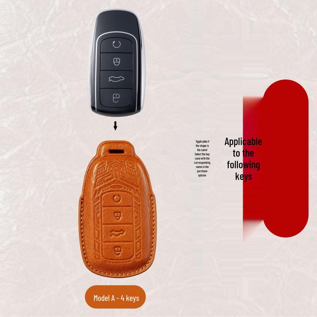 Car Key Case for Chery Tiggo 8 Pro, Arrizo 8, Tiggo 9 PLUS, 7 Explore, 06 Fengyun A8 - Hot Item