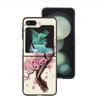 Cherry Blossom Tree Shockproof Case For Samsung Galaxy Z Flip 7 5 4 3 Z Flip 6 5G Black Hard ZFlip3 Zflip4 Zflip5 Phone Fundas