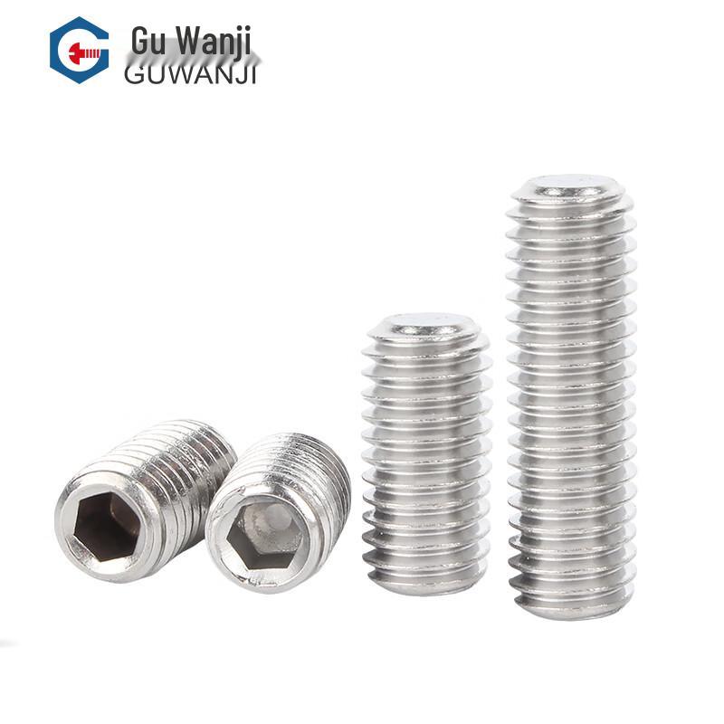 Guwanji 316 Stainless Steel Hex Socket Concave Point Set Screw