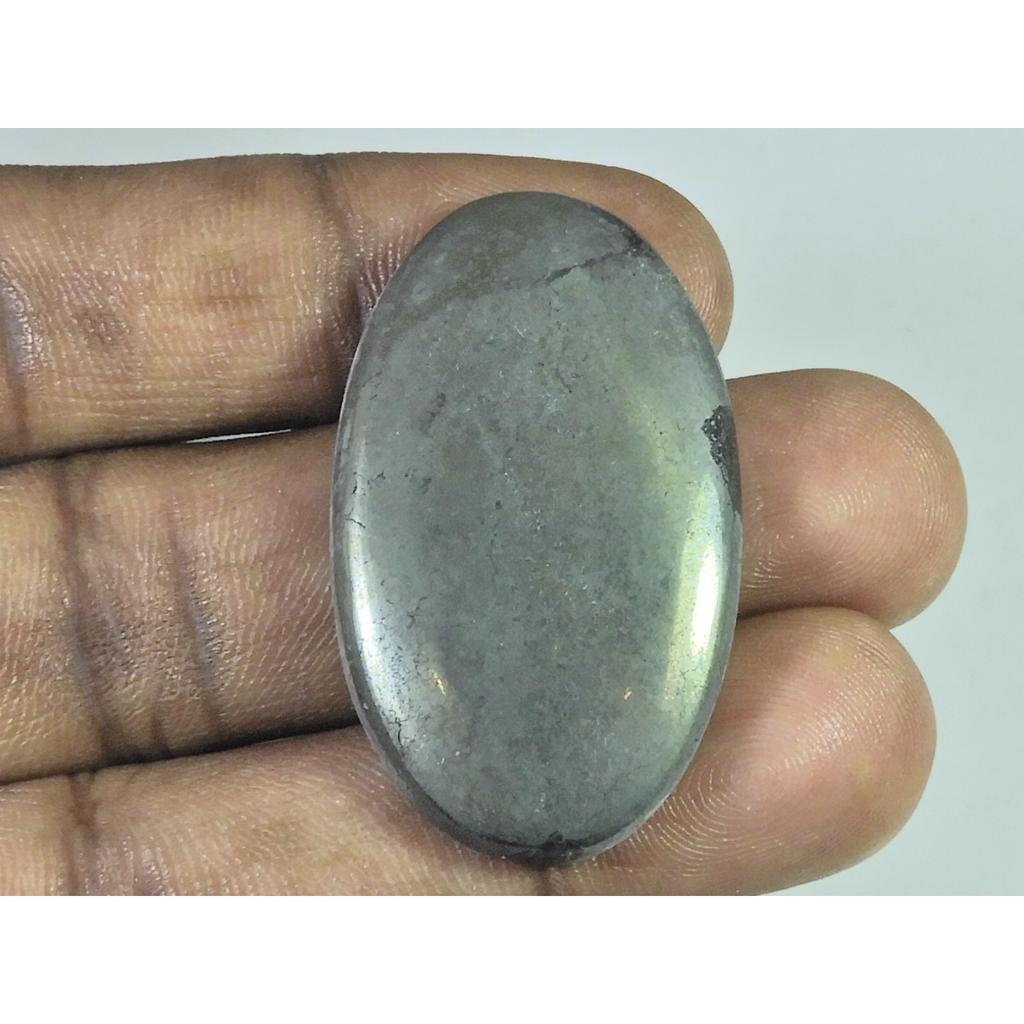 25X42X06MM Natural Apache Gold Pyrite Oval Cabochon Loose Gemstone 100Cts. B-371