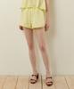 LADY VOLUME Lace Banding Cotton Shorts_Lime