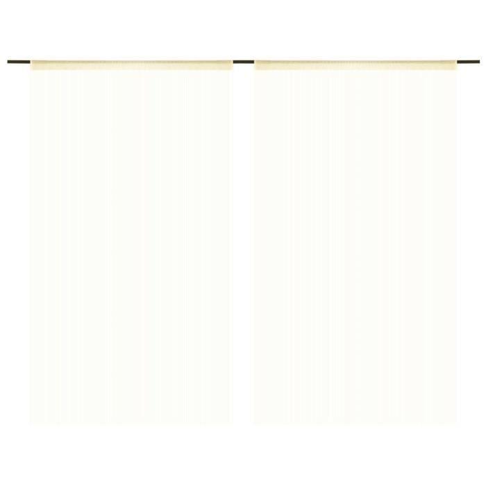 VidaXL String Curtain 2 Pcs 140 X 250 Cm Cream