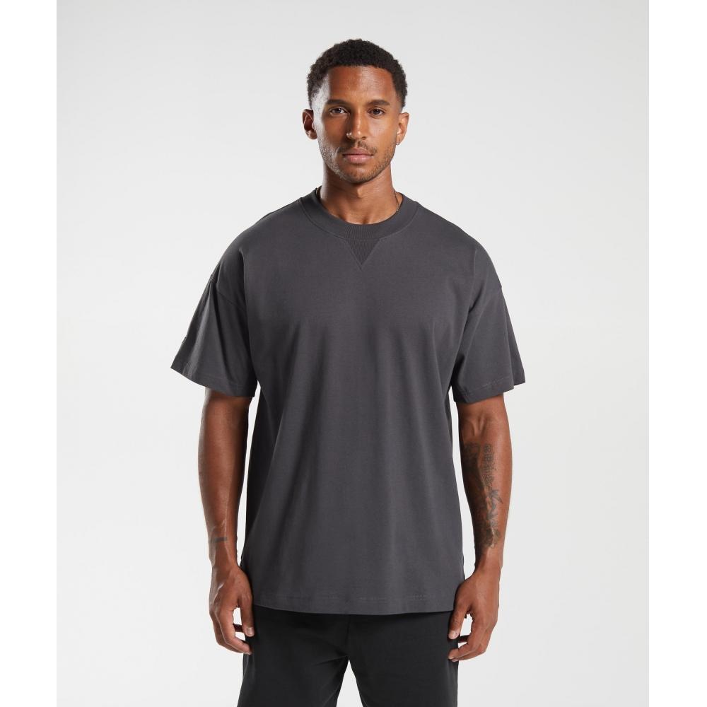 

Футболка GYMSHARK Rest Day Essentials Серый оникс A3A8P GBCY