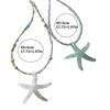 Verstellbare Cool Starfish Anhänger Halskette Kinder Hals Schmuck Kinder Modeschmuck Geeignet für Jungen und Mädchen Geschenk