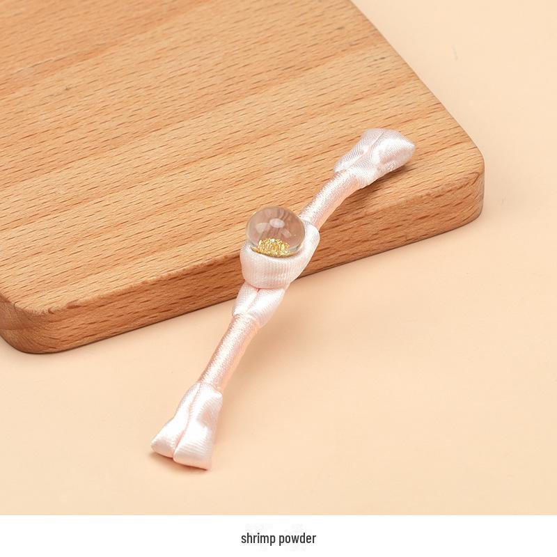 Hengmeihe Ręcznie Robiony Koralikowy Guzik Cheongsam ze Złotej Folii z Wykończeniem Złotą Nicią