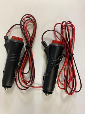 Allume-cigare de voiture automatique 12-24V, Prise, Connecteur, Cordon d'extension, Interrupteur inclus, Universel, Allume-cigare, Adaptateur (Lot de 2)