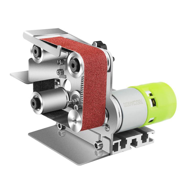 Small Stainless Steel Electric Sanding Machine DIY Mini Desktop Polishing Machine Household Portable Sharpener