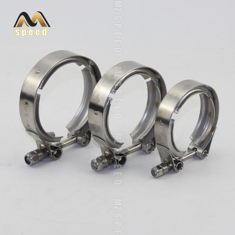 Universal Stainless steel 2  2.5  3  3.5  Exhaust downpipe v band clamp v-band clamps V clamp clip 1.5 2.5 3 3.5 inch 2.75  inch