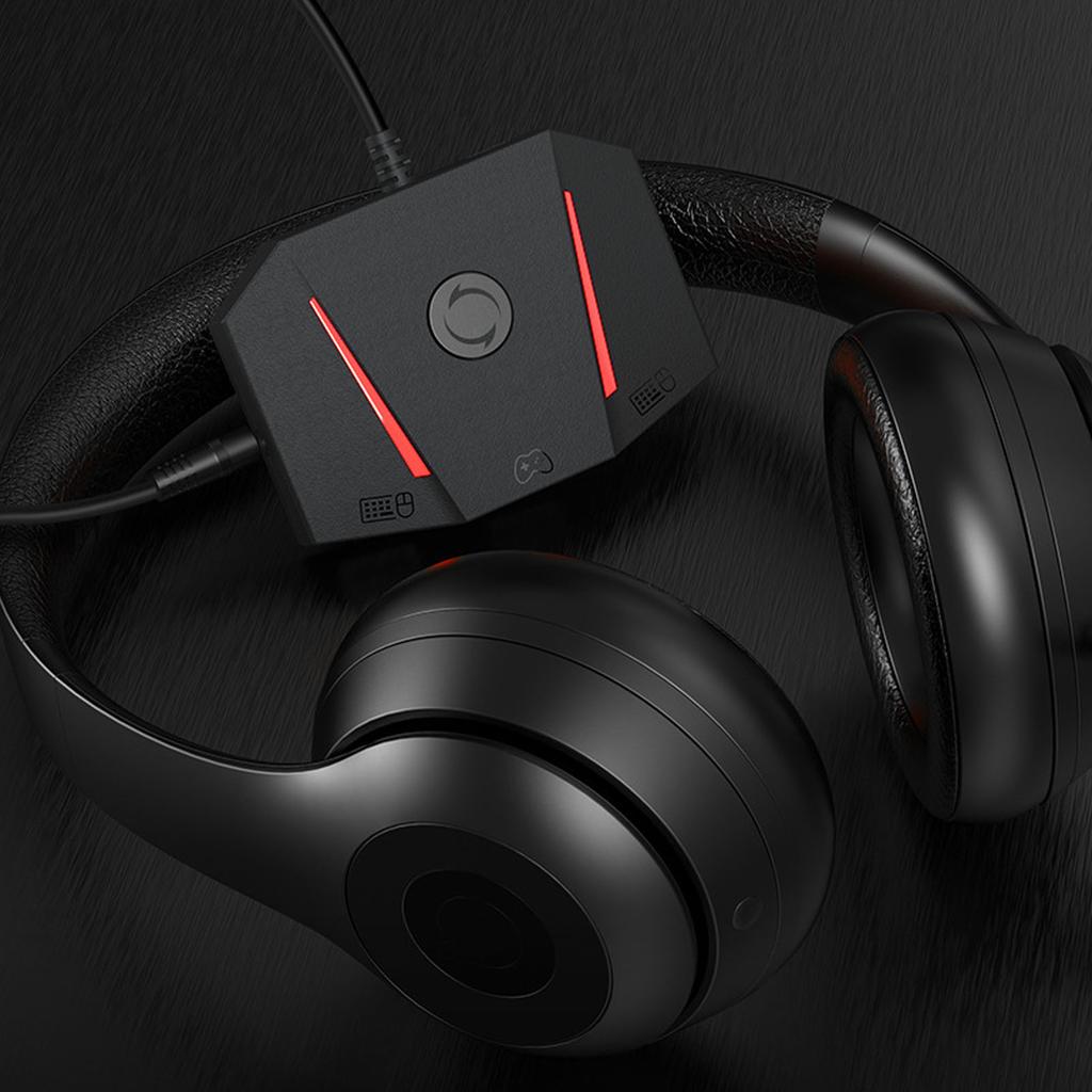 Game Console Mouse and Keyboard Converter APP Control Gaming Mouse Keyboard Adapter with RGB Light f