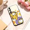 P-Playful G-Garfield C-Cat   Phone Case For Samsung Galaxy A73,A72,A71,A70,A53,A52,A51,Others Soft Black Shell