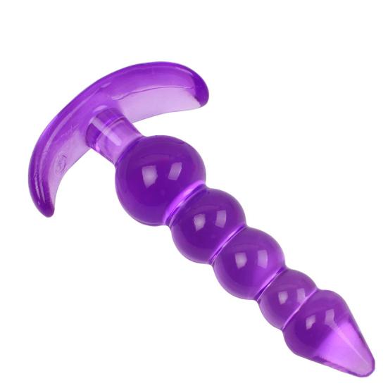 Women Men Silicone Orgasm Anal Beads Balls Butt Plug Ring Play Adult Sex