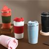 Insulated Coffee Vacuum Coffee Cup Ceramic Inner Travel Coffee Tumbler Reusable Thermal Cup With Lid And 201 Stainless Steel Outer For Home Office