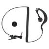 3.5MM Walkie Talkie Headset Earpiece Ear Hooked Clear Sound Quality 1 Pin Black for Two Way Radios