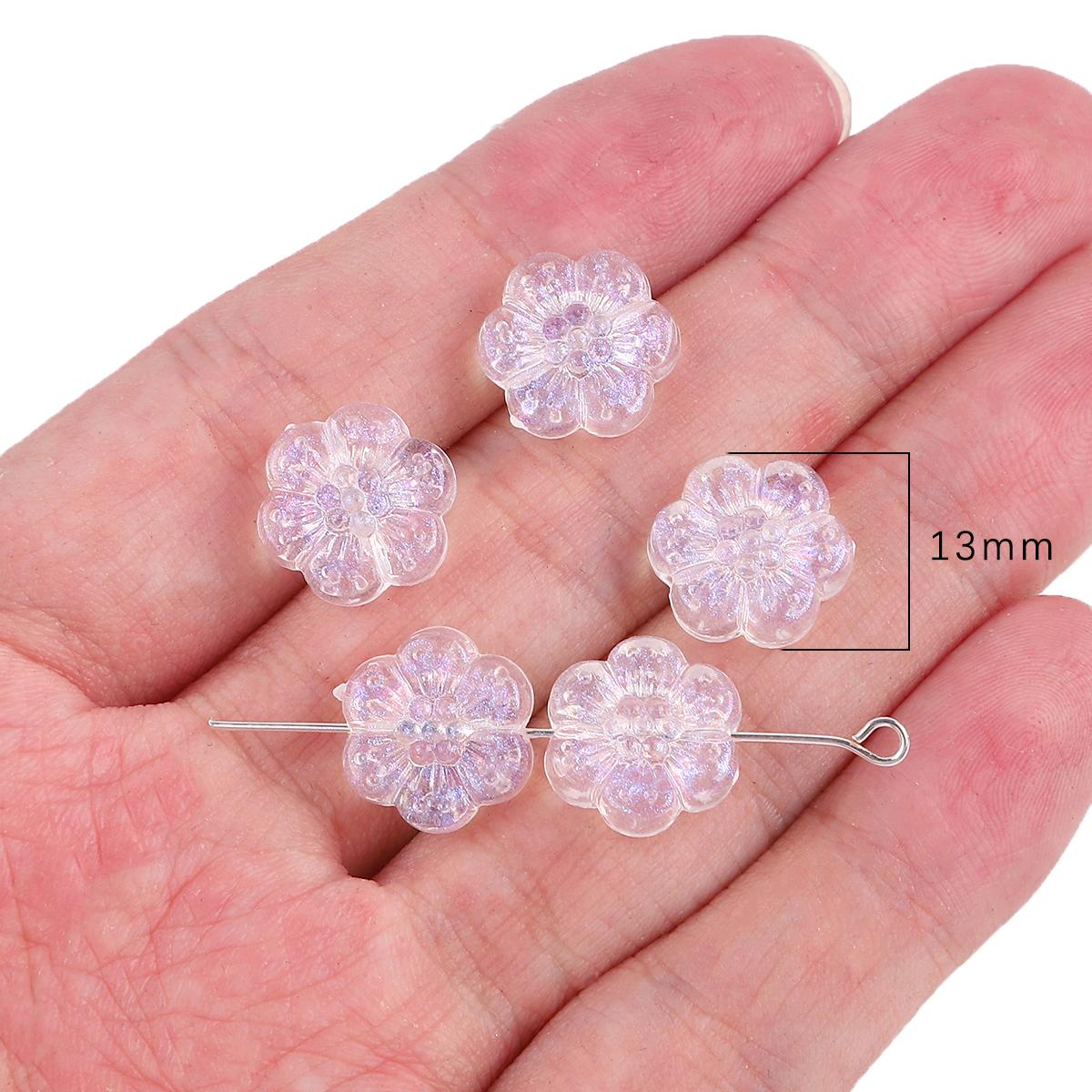 

20 г/пакет акриловые бусины кулон геометрические бусины свободные бусины-разделители для изготовления ювелирных изделий DIY браслеты ожерелье 13mm 43pcs