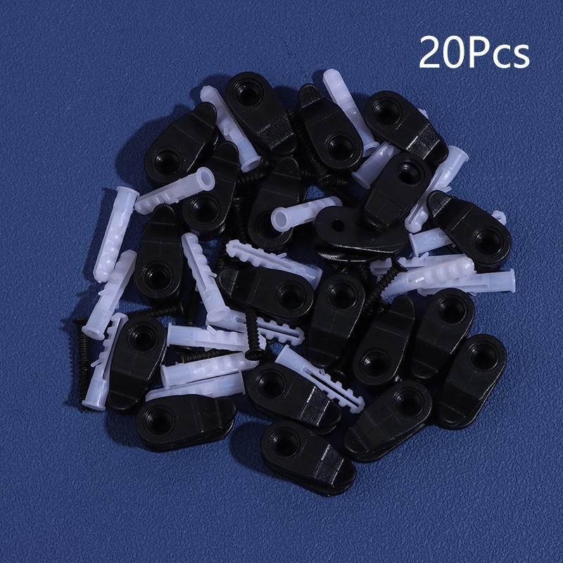 20Pcs Outdoor String Lights Clips Screw-In Plastic Hangers Lights Hanger Hooks For Plant Baskets String Lights Decoration