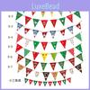 Festive Christmas Decoration Triangle Flag Bunting Paper Banner For Atmosphere Enhancement In Hotels And Malls