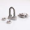 12 Pcs M12-M26 304 Stainless Steel Wire Rope Cable Clip Clamp U Bolt Saddle Fastener