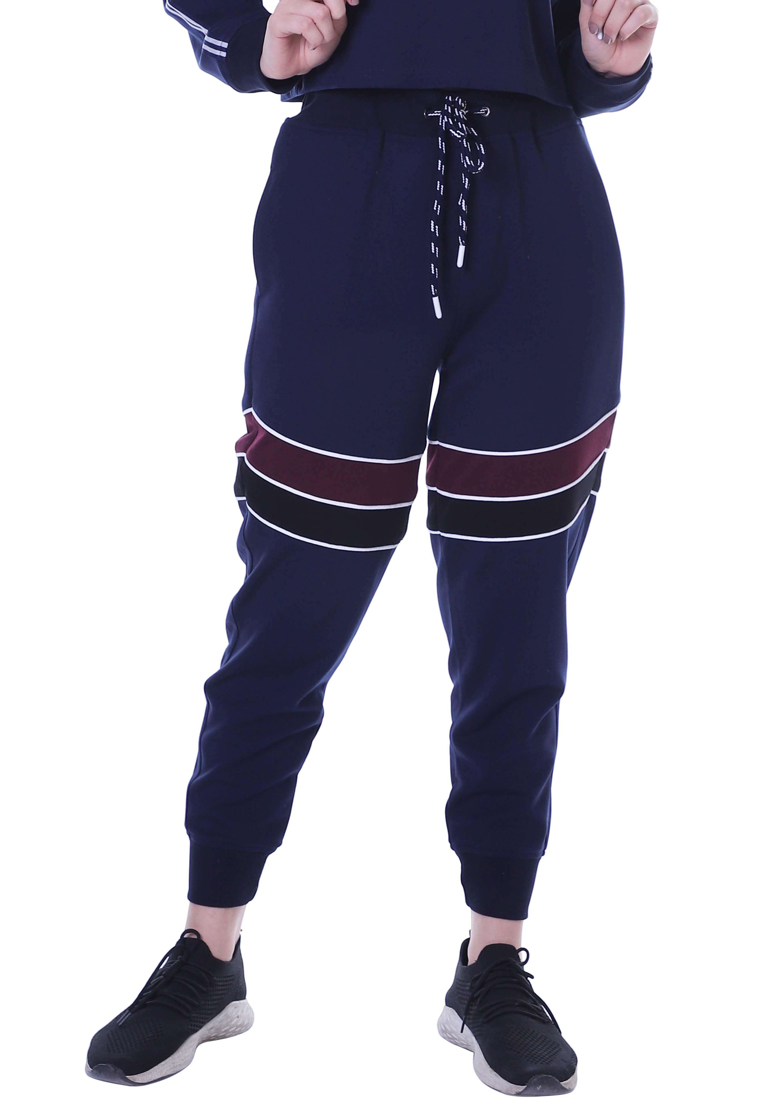 

Moomaya Тверді жіночі спортивні штани для бігу на шнурках для щоденного йоги в тренажерному залі XS королівський синій колір