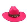 British Style Model Felt Hat Ancient Ethnic Style Big Brim Woolen Hat Big Love Explosion Jazz Top Hat