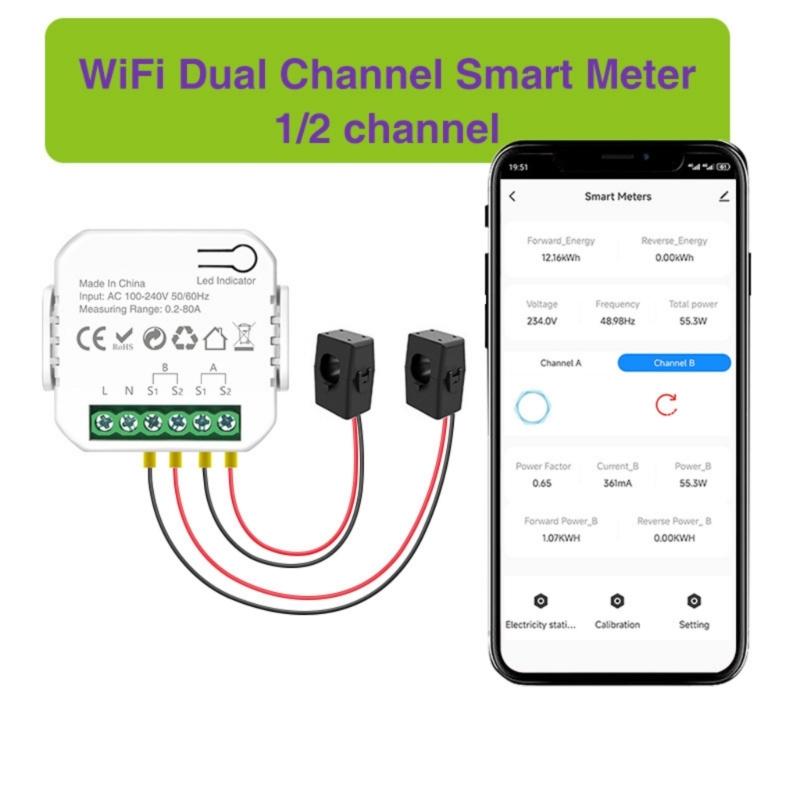 

Upgrades Power Consumption Monitors Meter ABS Wireless Intelligent KWh Meter Energy Consumption Meter Simple Installation
