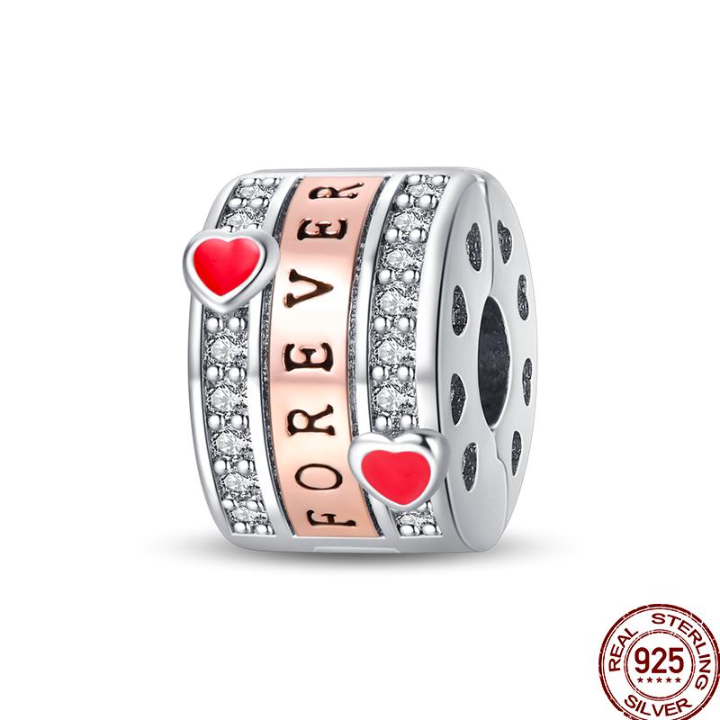 Colorful Zircon Copper Round Bead Silve Shiny Zircon Beads Suitable Fit Pan Original Bracelet Diy Jewelry Gift