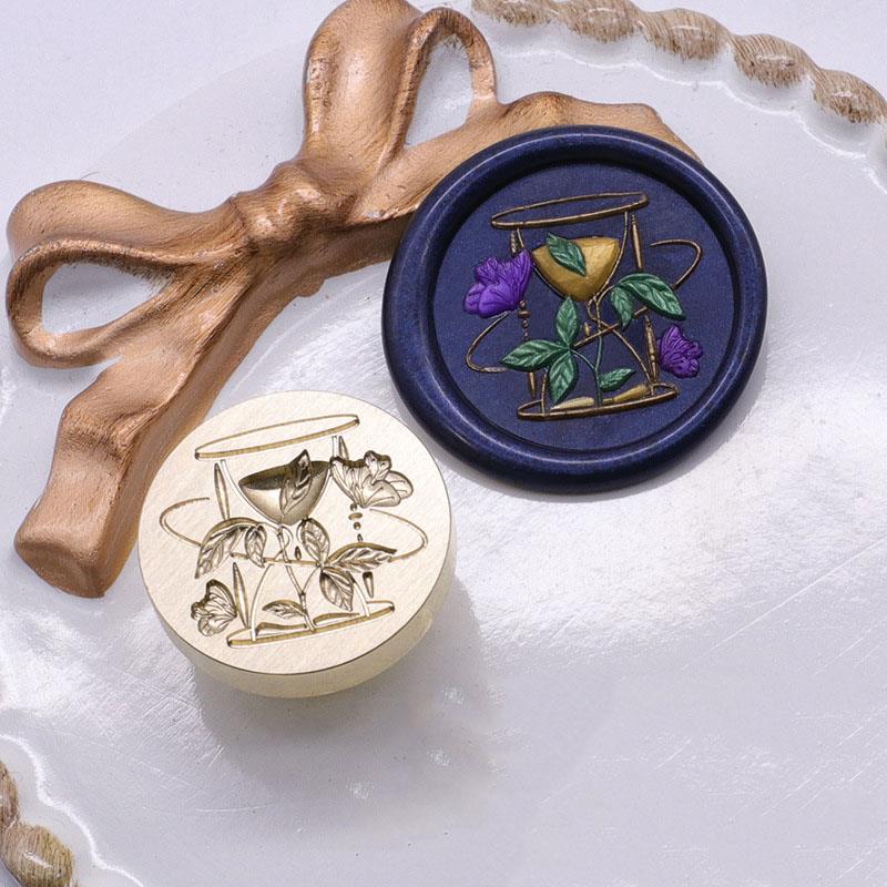 Stempellack Siegel Kupferkopf Künstlerisches Relief Rose Umschlag Tulpe Kerzenlicht Maiglöckchen Flammenfarbe Siegelkopf