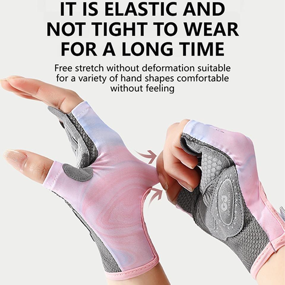 Half Finger Anti-Blister Cycling & Weightlifting Gloves Shock Absorbing Gym Workout Fitness Gloves for Men And Women