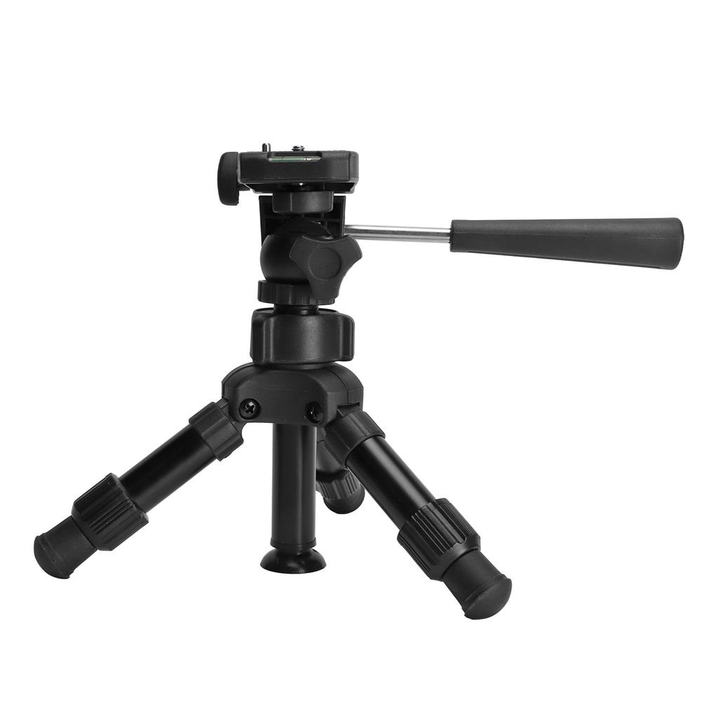 Mini Tripod Portable Lightweight 360 Degree Rotating Desktop Tripod with Quick Release Plate for Cam