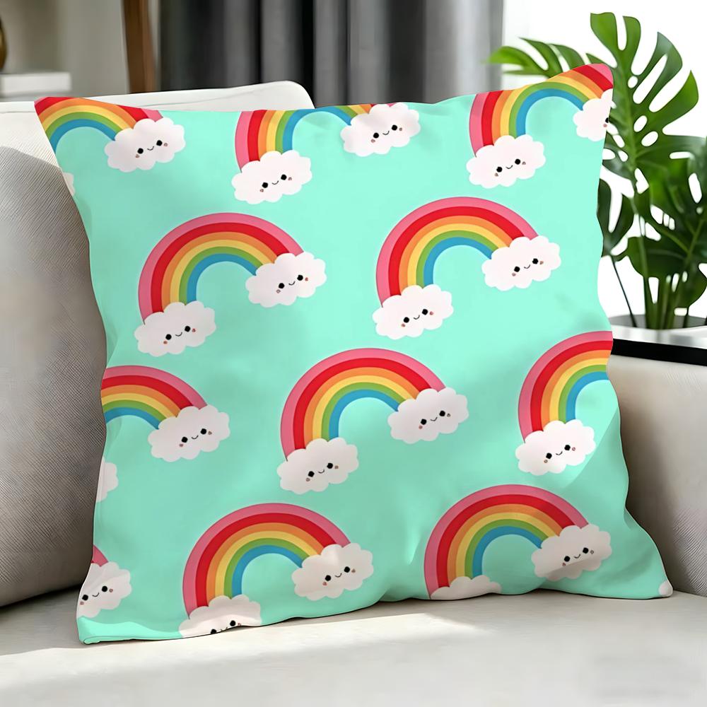 Art Rrainbow Cushion Cover Cushion Cover Set Pcs X X X Pillowcase Decorative Sofa Home Decor