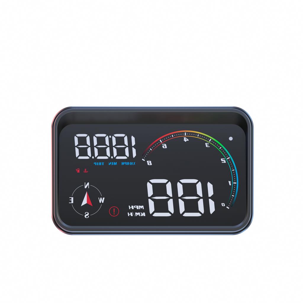 M24 GPS+OBD Car Head Up Display On Computer Speedometer Voltmeter RPM Fuel Level Water Temp Compass Car Accessories With Alarm