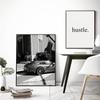 Hustle Motivation Poster Sport Car 911 Prints Modern Living Room Wall Art Canvas Painting Black White Home Decor Pictures