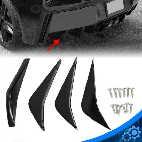 

2014- Chevrolet Corvette C7 Rear Bumper Air Diffuser Fin Body Kit Left | Black | Direct Replacement | Plastic | 3 Years Manufacturer Warranty
