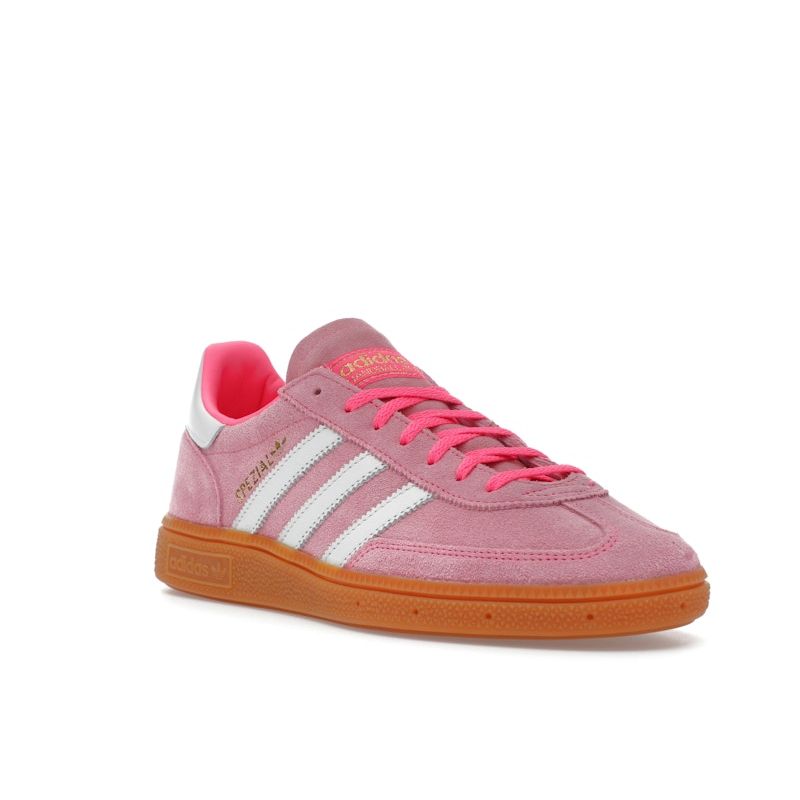 Adidas Handball Spezial Lucid Pink Gum Women Sneakers Footwear-White Gold-Metallic JI2654