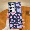 Cute Pink Love Hearts Case For Samsung Galaxy S25 Ultra Capa S24 Ultra S22 Ultra S23 Plus S21 FE S20 5G Magnetic Soft Case Cover