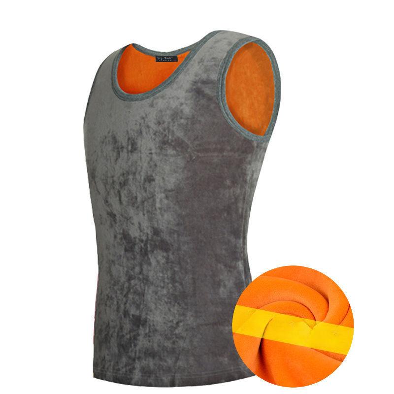 New Double-sided Plush and Thick Insulation Vest for Men's Winter Underwear Vest
