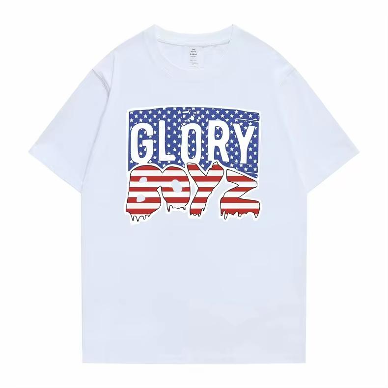 Rapper Chief Keef Glory Boyz 100% Baumwolle Herrenhemd Rundhals Grafik Kurzarm Damen Vintage Hip Hop Y2k T-Shirt Tops