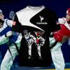 Sport Summer Men'S T-Shirt Wrestling Taekwondo Casual Sport O Collar Quick Dry Loose Short Sleeved Fashion Street Fitness Top