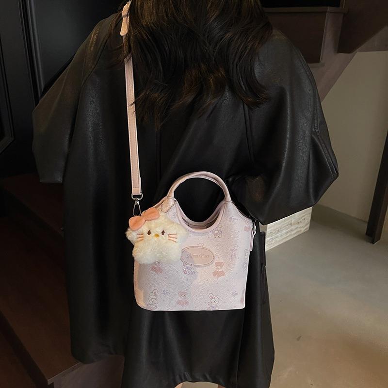 Hand Bag Women's New Popular Fashion High-end Light Luxury Niche Shoulder Crossbody Bucket Bag