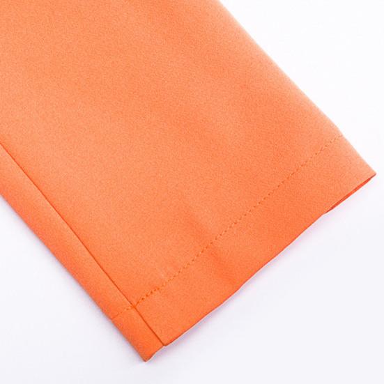 Revers Langarm Pattentaschen Büro Blazer Herbst Zweireihig Mittellang Damen Anzug